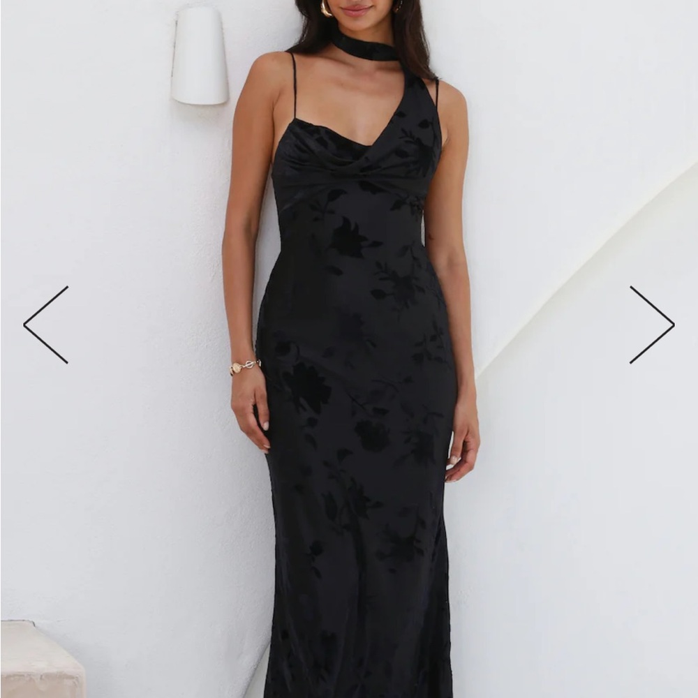 Hello Molly Mysterious Lover Maxi Dress Black XS